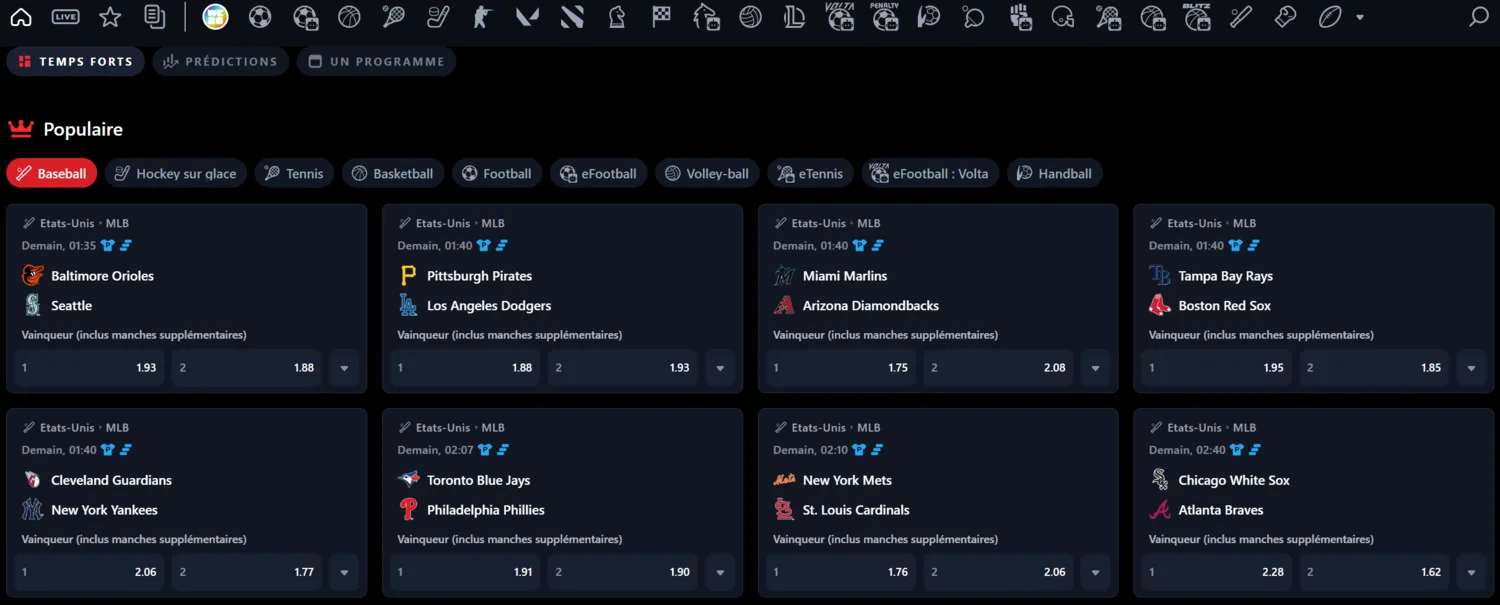 Casino Betmakerz Paris sportifs