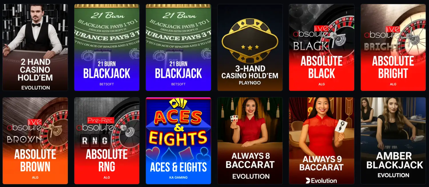 Casino Betmakerz Jeux de table